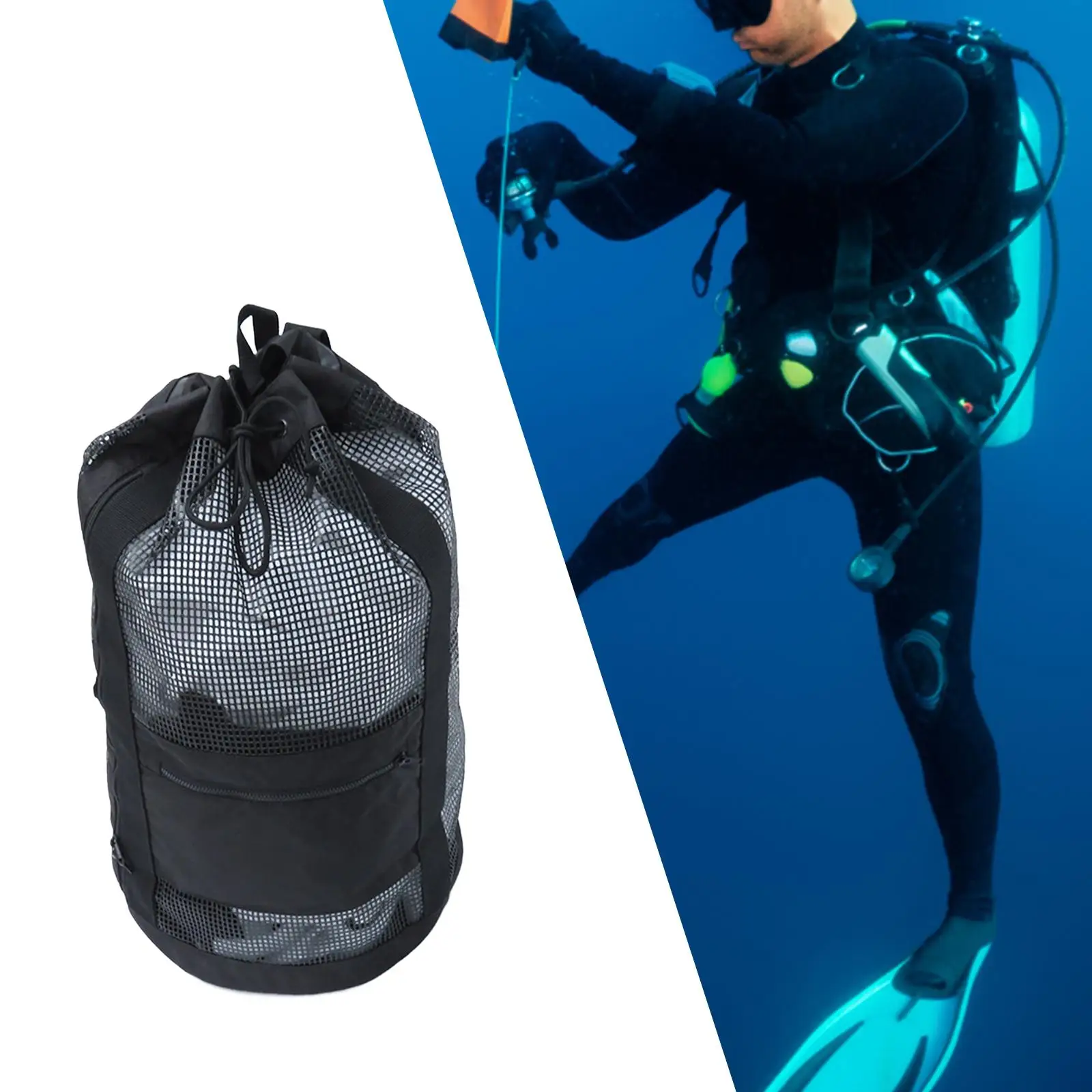 Scuba Diving Bag Large Diving Storage Bag for Mask, Fins and Wetsuit Diving Gear Bag for Equipment Scuba Diving Snorkeling Gear