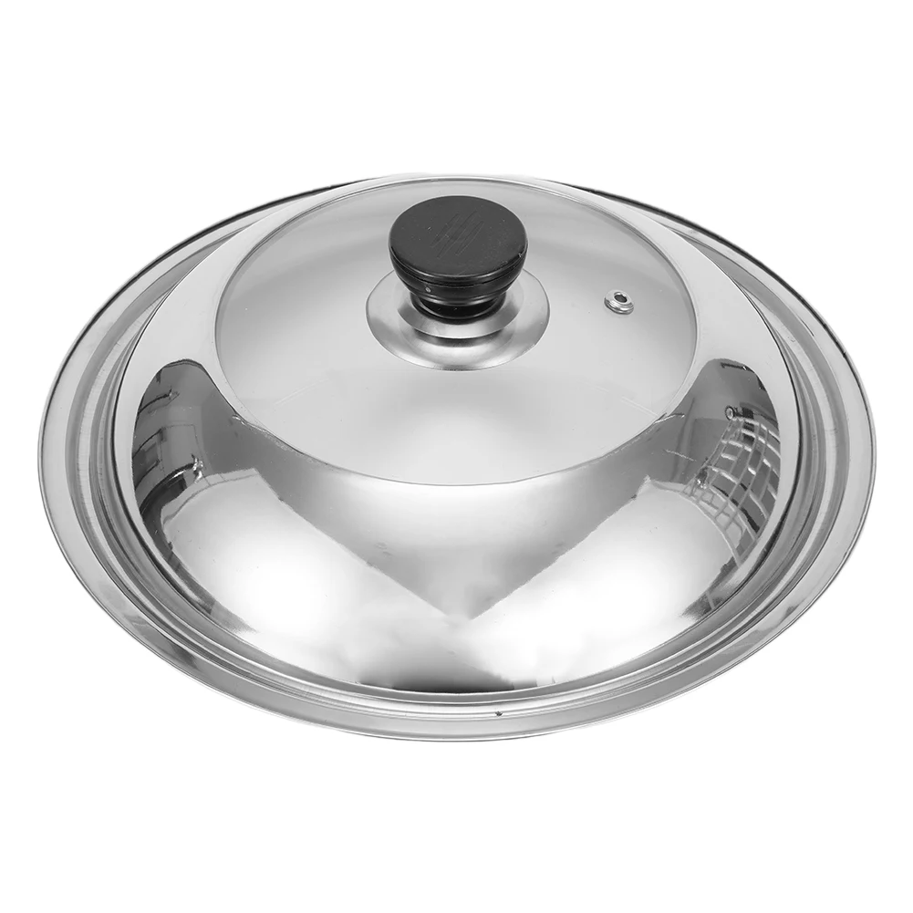 

Wok Lid Pot Lid Combined Vegetable Cover 34CM 36CM 38CM Kitchen Supplies Pot Lid Stainless Steel 28CM 30CM 32CM