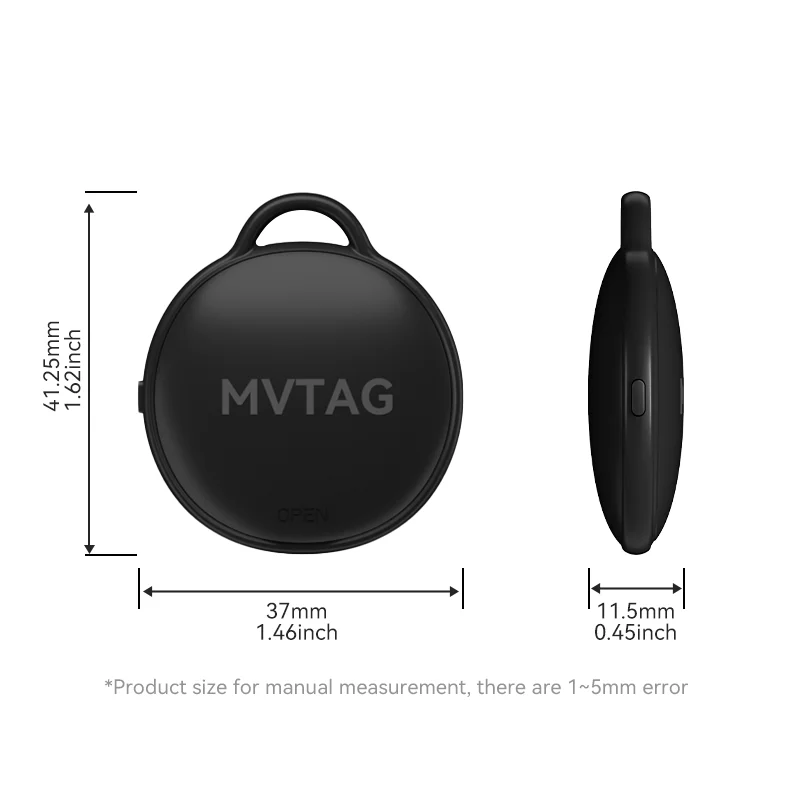 어린이, 노인 및 애완 동물용 방수 iTag GPS 추적기, 글로벌 포지셔닝, 분실 방지 파인더 장치, Apple Find My 앱으로 작동