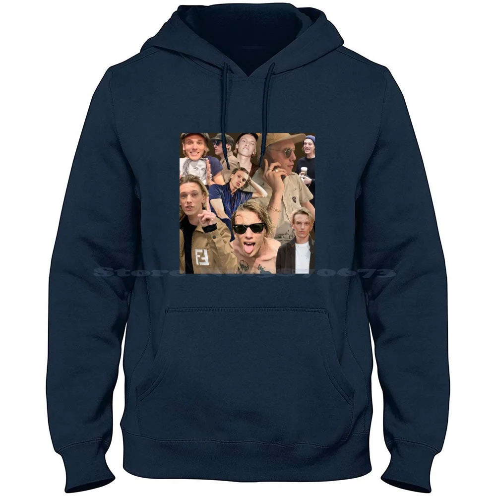 thumbnail image 1 of Camiseta Collage de Jamie Campbell Bower Camiseta 100% algodón Cosas extrañas Actor Hombre Vecna 001 Villano Los instrumentos mortales Ciudad de, 1 of 5