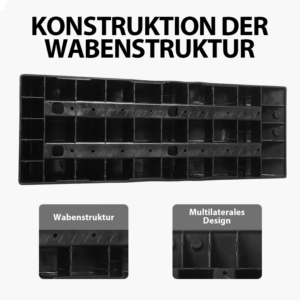 2Pcs RV Nivellierung Rampen Anti-Skid Camper Reifen Rad Wägen Auto Nivellierung Blöcke Bordstein Rampen 3-stufige Schwelle Rampe – Detail 7