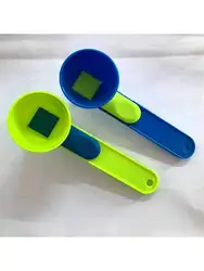 Enhanced Protein Powder Funnel Spoon with Long Handle (Mixed-2pcs	)