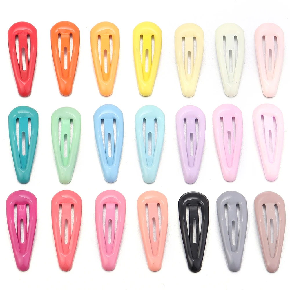 30 Stück 3cm Bunte BB Haarspangen Mädchen Wassertropfenform Haarnadeln Niedliche Prinzessinnen-Haarklammern Einfache Schnappclips Kinder-Haaraccessoires – Detail 7
