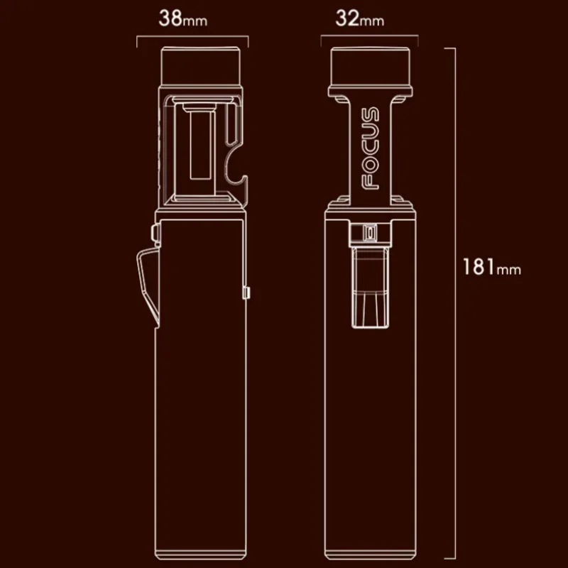 Creative Bottle Opener 1300° High Temperature Flame Spray Gun Gas Lighter Safety Switch Outdoor BBQ Kitchen Cigar Lighters Gifts 6
