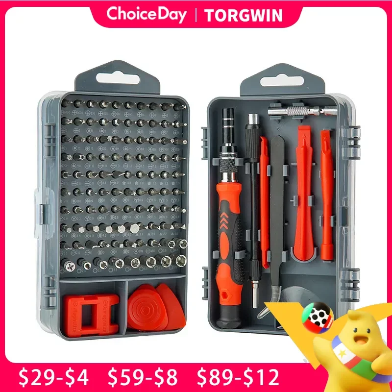 115 In 1 Screwdriver Set Magnetic Precision Insulated Bits Multitools Phone Repair Hand Tools High Quality Chrome Vanadium Steel