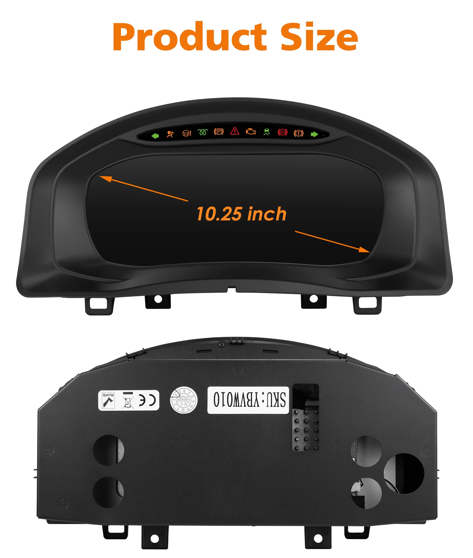 Panel de Instrumentos Digital de 10.25 Pulgadas para Volkswagen VW Tiguan 5N 2008-2016, Cabina Virtual, Velocímetro, Panel de Control, Carplay, Android Auto 5