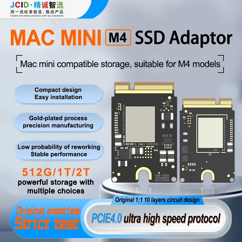 Mac Mini M4 SSD 2TB/1TB Solid State Drive upgrade JCID 10-Layered