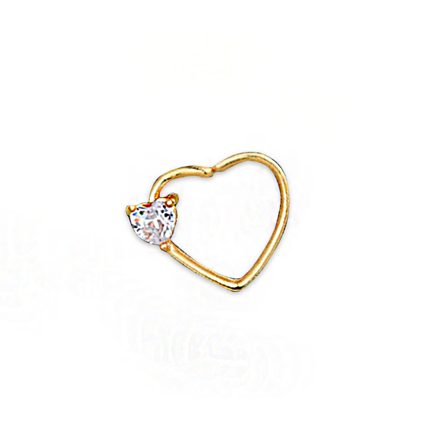 Hoop Nostril Bendable Ring Gem Cartilage Tragus Daith Piercing Earrings Septum Clicker Helix Conch Rook Piercing