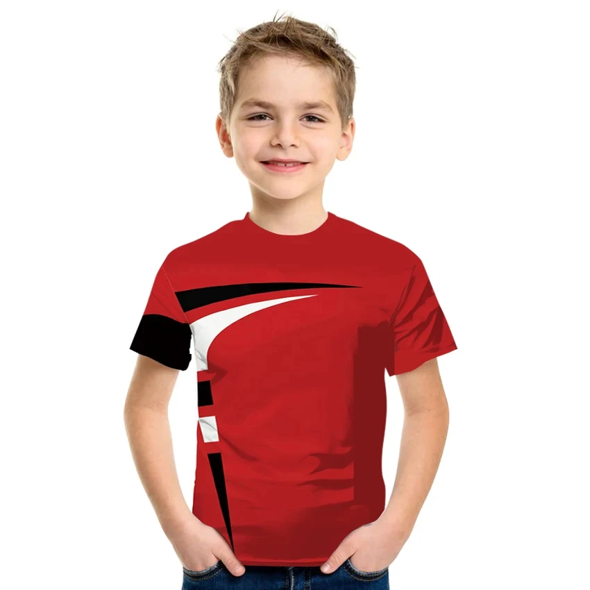 

2024 New Fashion Boys T-Shirts Summer Kids Cartoon T Shirts Short Sleeve Tshirts One Piece Children Sweatshirts Casual Tees Tops