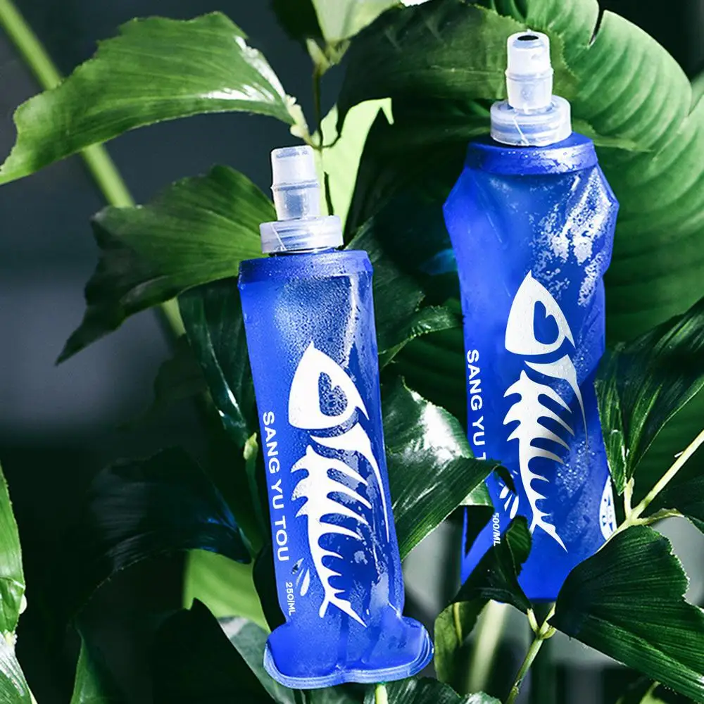 Description Picture 6 of itemSoft Water Bottle BPA Free Collapsible Flask TPU Hydration Pack Running Sports Water Bag For Hiking Fitness Cycling Camping