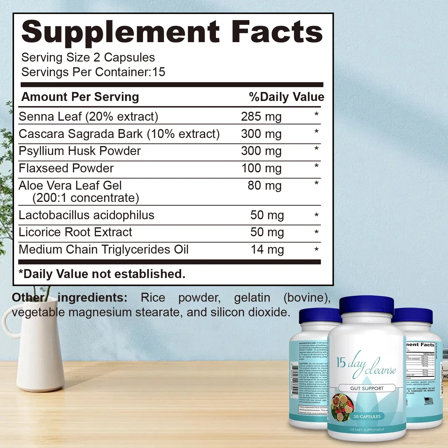 Supports Weight Loss Advanced Bowel Movement Constipation Relief Relaxation 15 Day Colon Cleanse Detox