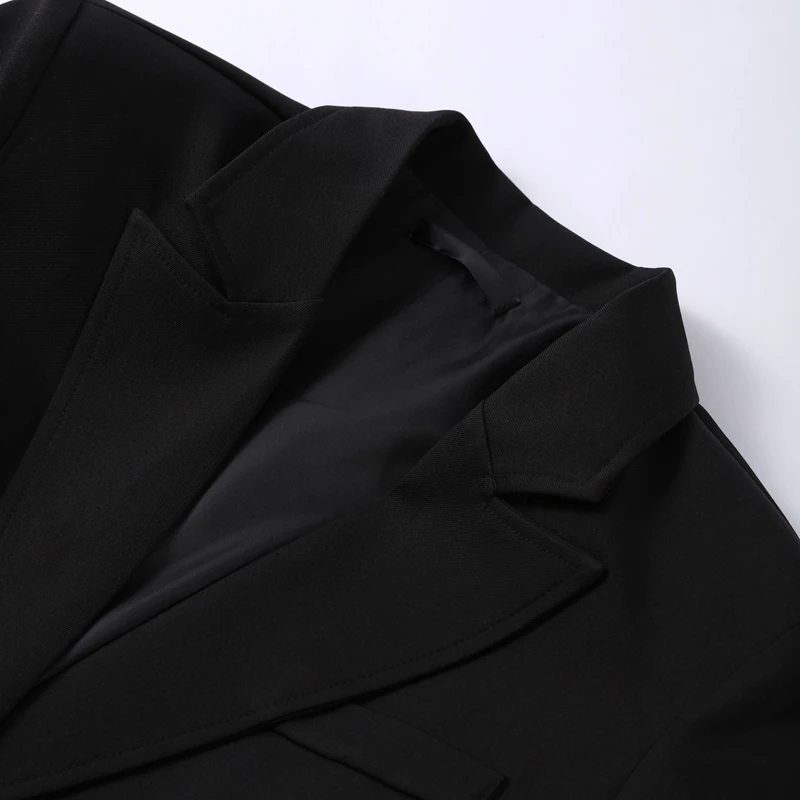 Frauen Jacken Mantel V-ausschnitt Taille Cinched Langarm Mäntel Anzug Weibliche Pendeln Slim Fit Elegante Formale Mantel Für Damen – Detail 10
