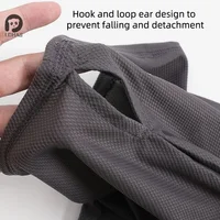 Summer Ice Silk Sunscreen Mask For Men Women Outdoor Cycling Face Cover Solid Color Neck Wrap UV Protection Ear Bandana Scarf 6