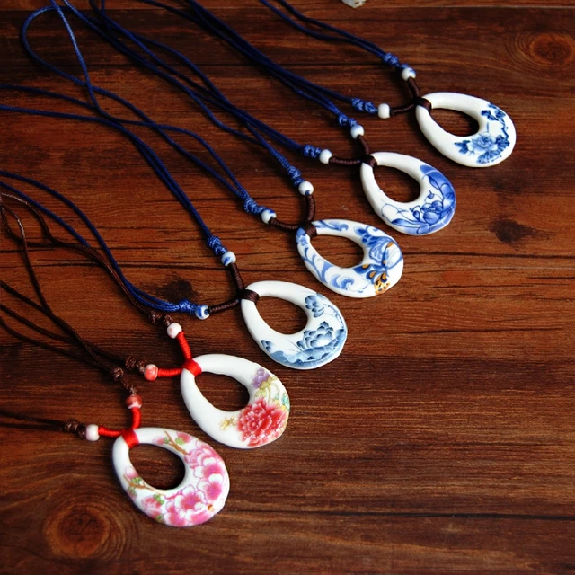 Colliers et pendentifs en céramique pour femmes, bijoux à la mode, vente en gros, livraison directe, #1119 1