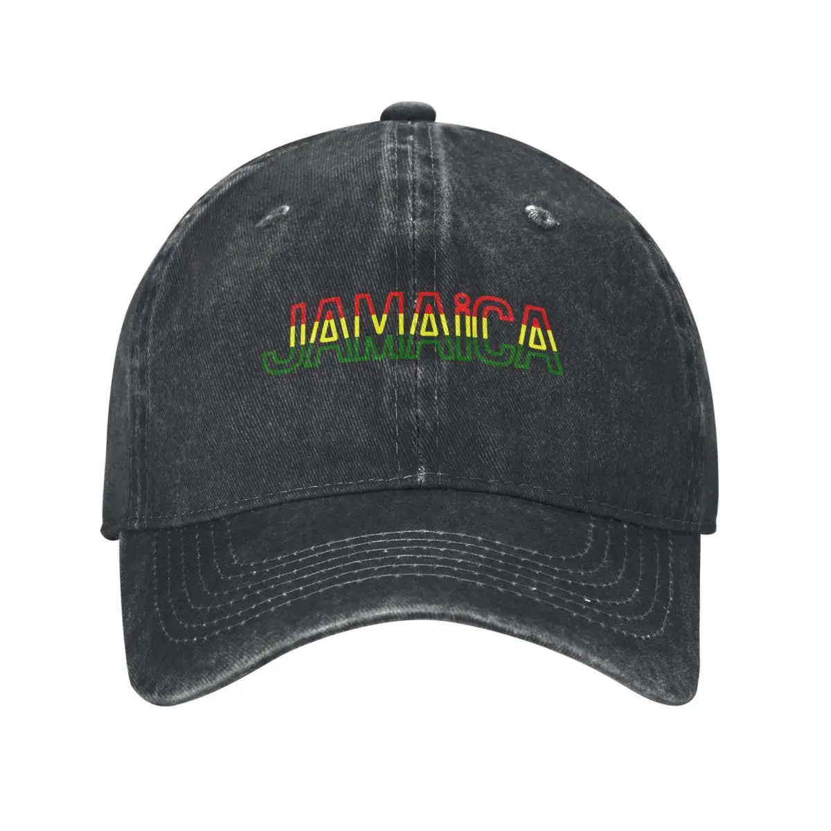 Get Up Stand Up Reggae Rasta Baseball Cap Vintage Distressed Denim Washed Bob Marley Snapback Hat Unisex Adjustable Fit Cap