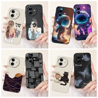 Shockproof Case For Itel S24 Cover S667LN Lovely Astronaut Girls Marble Soft Silicone Matte Funda For Itel S24 4G S 24 2024 Case 1
