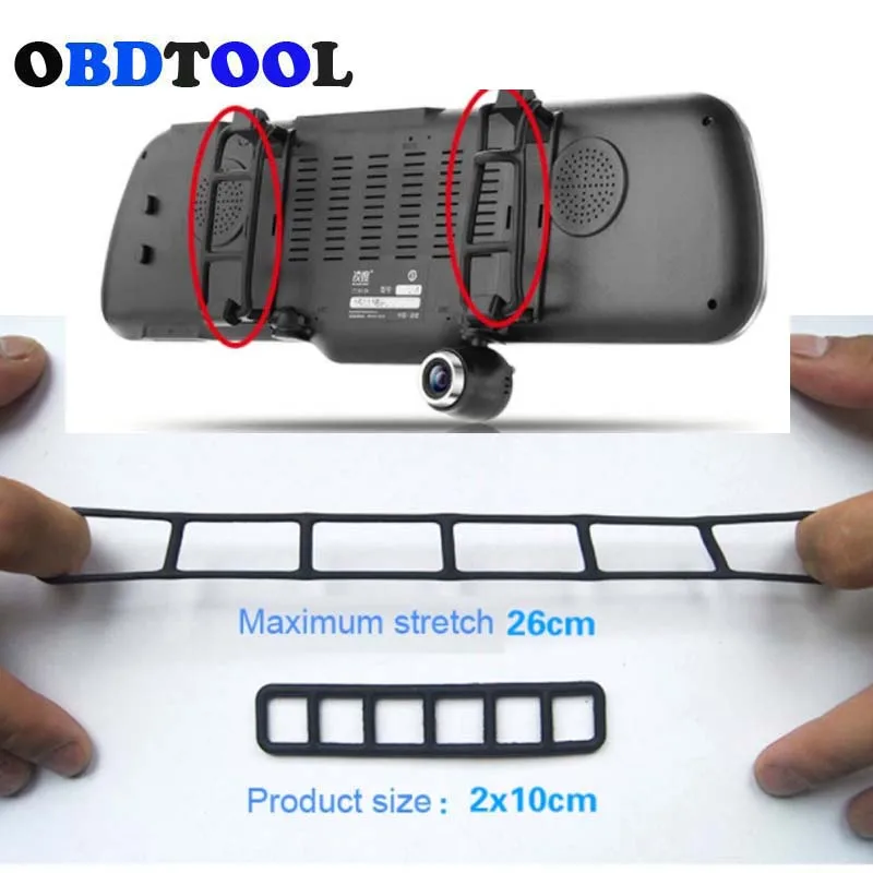 Correas De Goma Para Montar Dashcam En Espejo Retrovisor - Elásticas, Duraderas Y Fáciles De Colocar