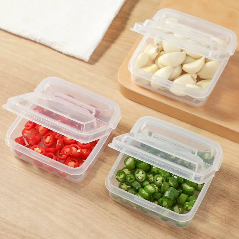Cheese Slice Storage Box Butter Crisper Refrigerator Cheese Slice Container Transparent Seal Box Kitchen Supplies