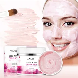 Auquest 50g Pink Clay Mask Pore Black Dots Blackhead Deep Cleansing Mask Against Face Acne Exfoliating Facial Beauty Skin Care