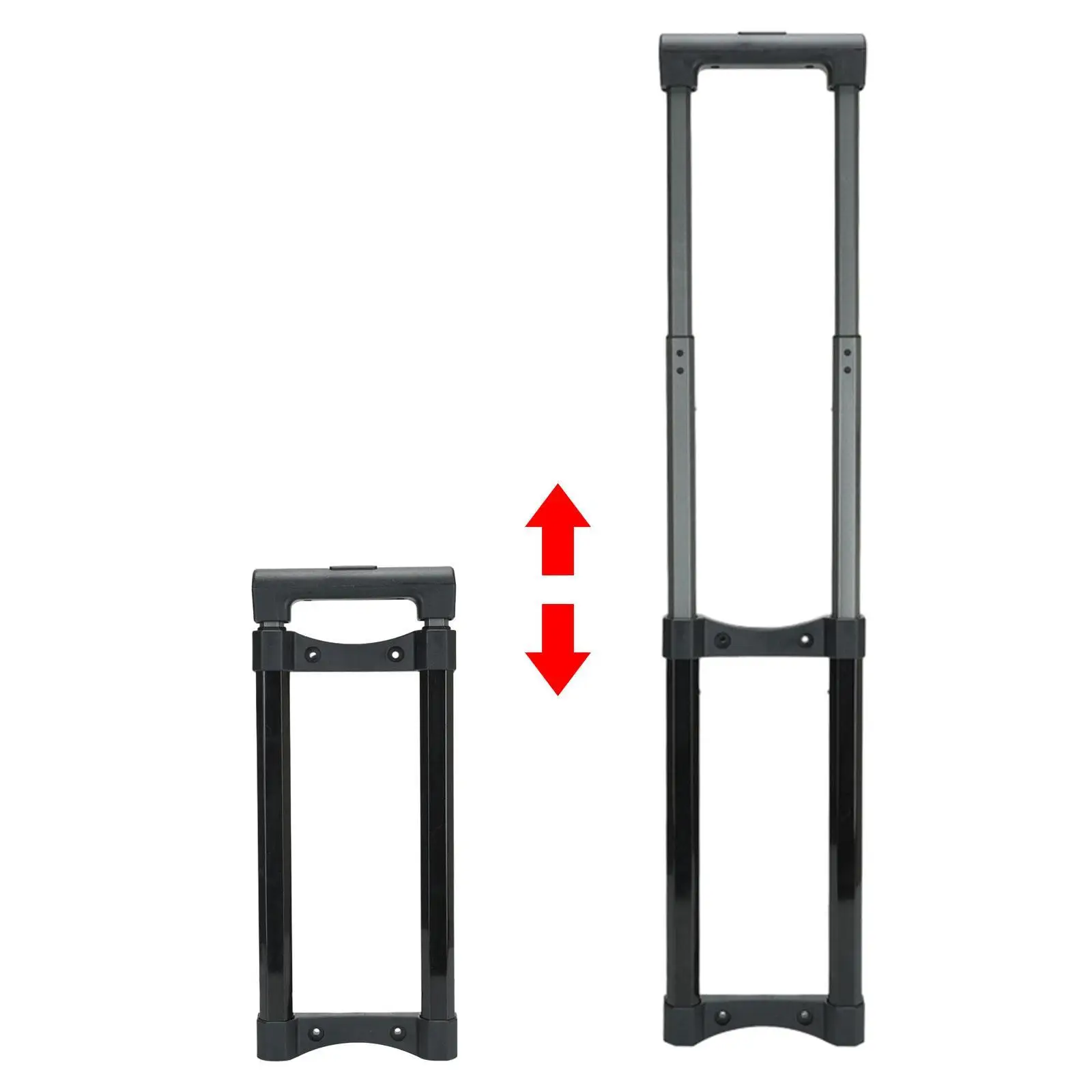 Travel Suitcase Handle DIY Telescopic Spare Parts Stretchable Stylish 82cm Metal Pull Rod