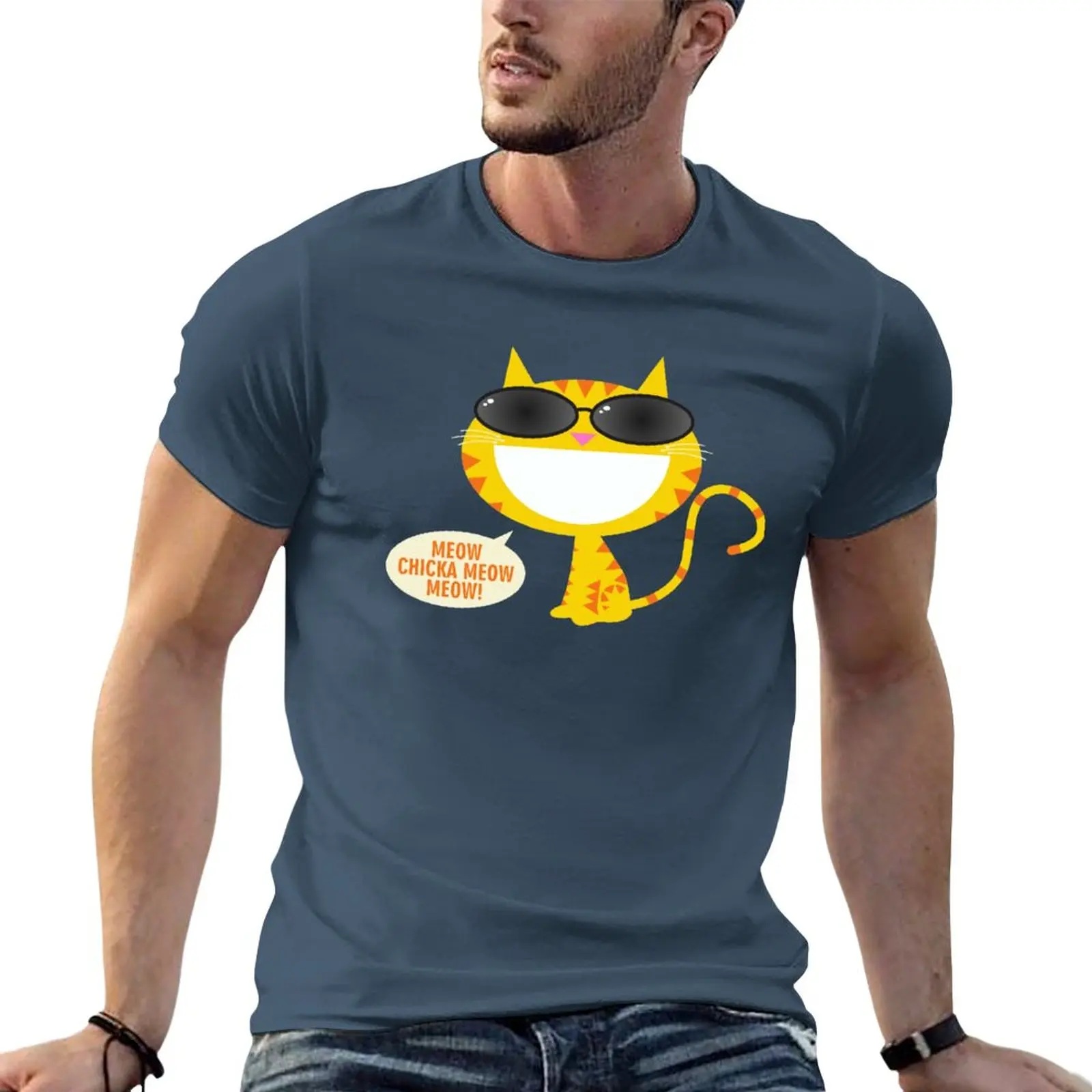 

Meow Chicka Meow Meow T-Shirt anime clothes custom t shirts t shirt man mens graphic t-shirts hip hop