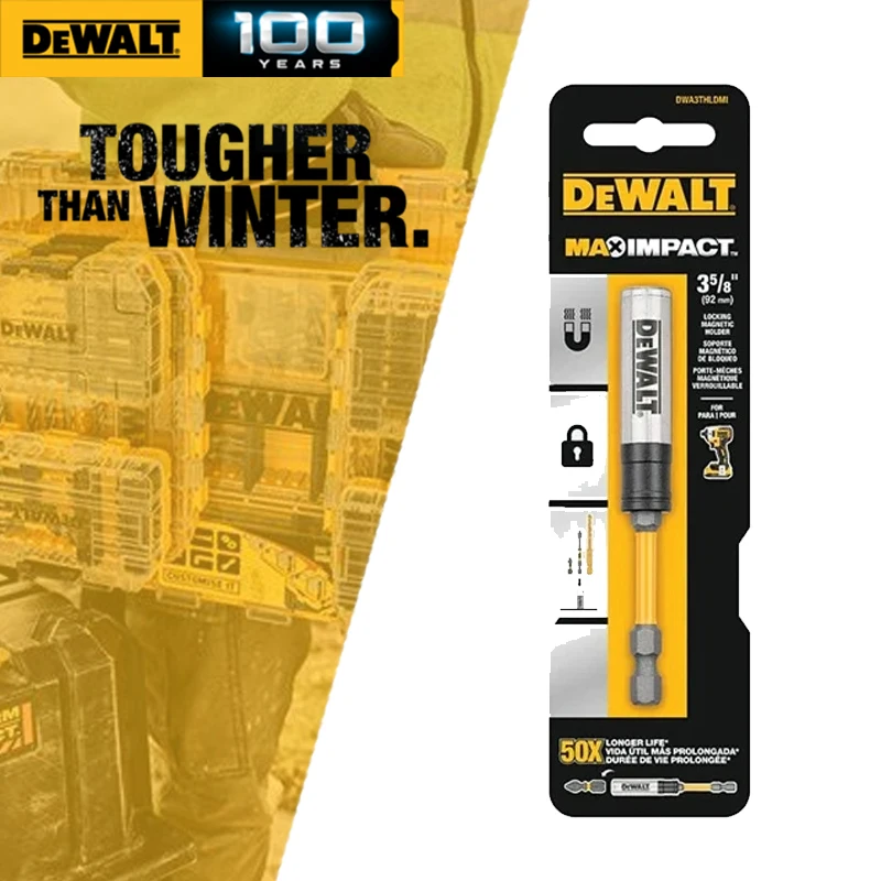 

DEWALT DWA3THLDMI FlexTorq Магнитная насадка, система блокировки отверток, держатель ударной дрели, электроинструмент, аксессуары