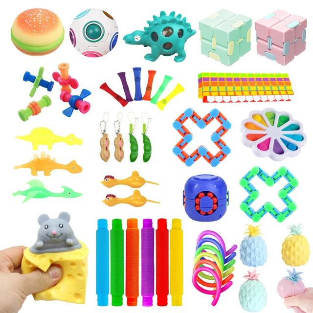 8 Pièces / 16 Pièces Jouets Pop Fidget De Couleur Aléatoire En