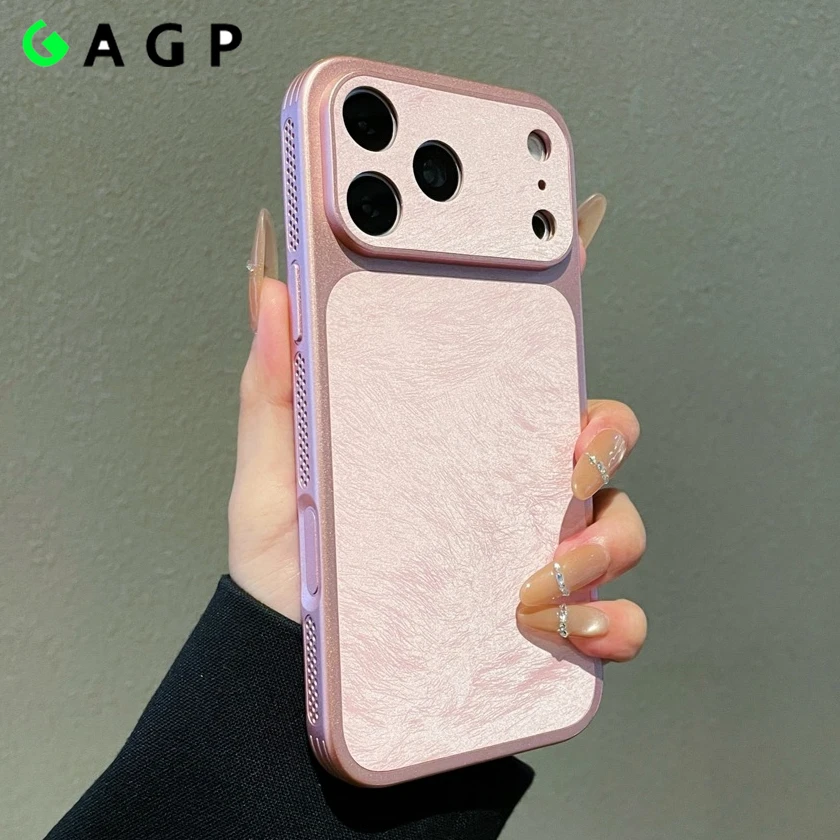 Luxury Velvet Phone Case with Camera Protection and Heat Dissipation