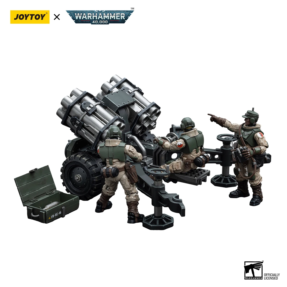Joytoy Warhammer 40K 1/18 Action Figures Anime Astra Militarum Ordnance Team Con Malleus Rocket Launcher Soldier Model Toys