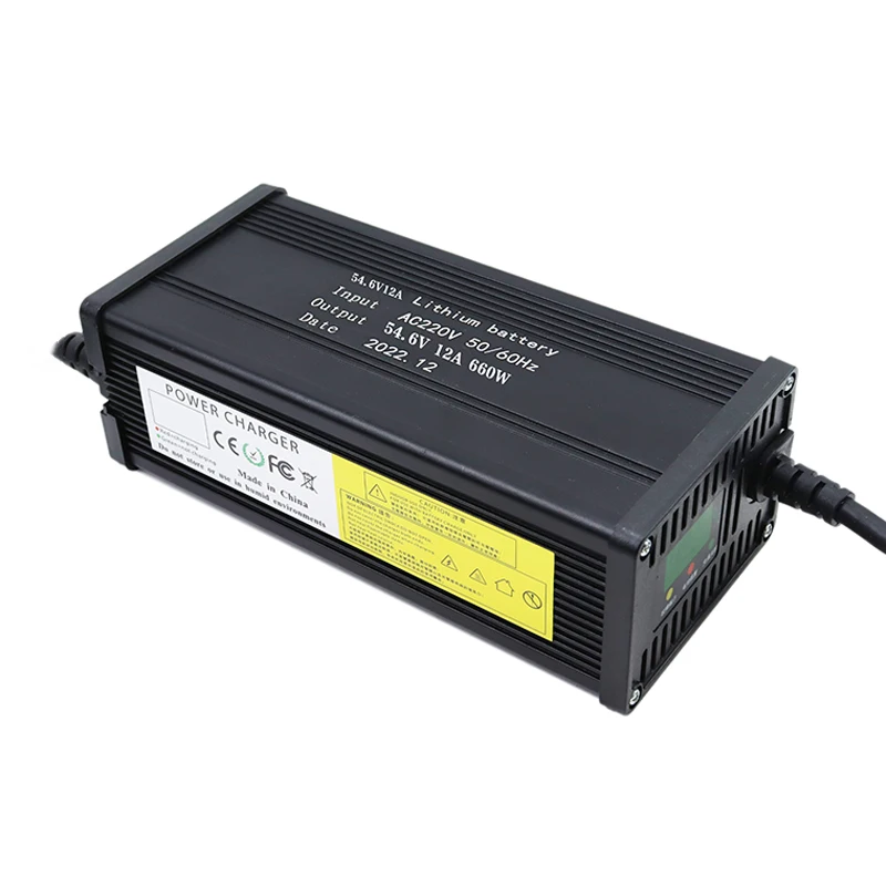 Carregador de Íon de Lítio 13s 54.6v Tensão Constante de Alta Potência Inteligente Carregamento Rápido Escudo de Metal Novo 48v 5a 8a 10a 12a 15a 20a - Image 3