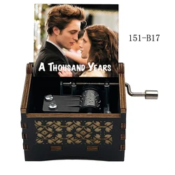 Timeless Melody Wooden Music Box - Romantic Anniversary Gift (151 - B17 - hand)