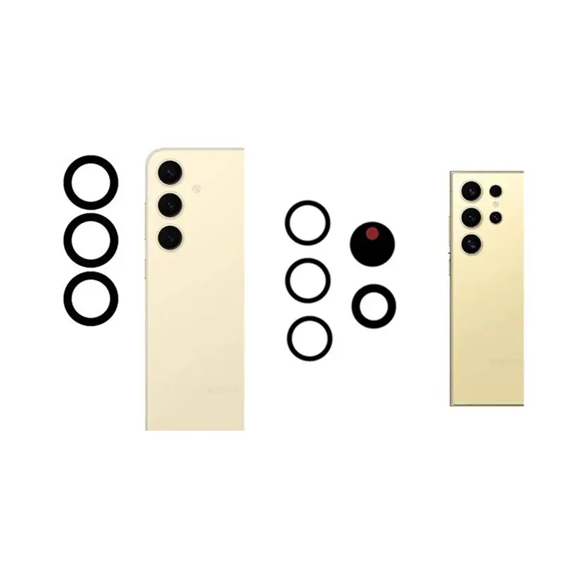 Premium Back Rear Camera Glass Lens Set with Adhesive for Repair and Replacement (10 Pieces)