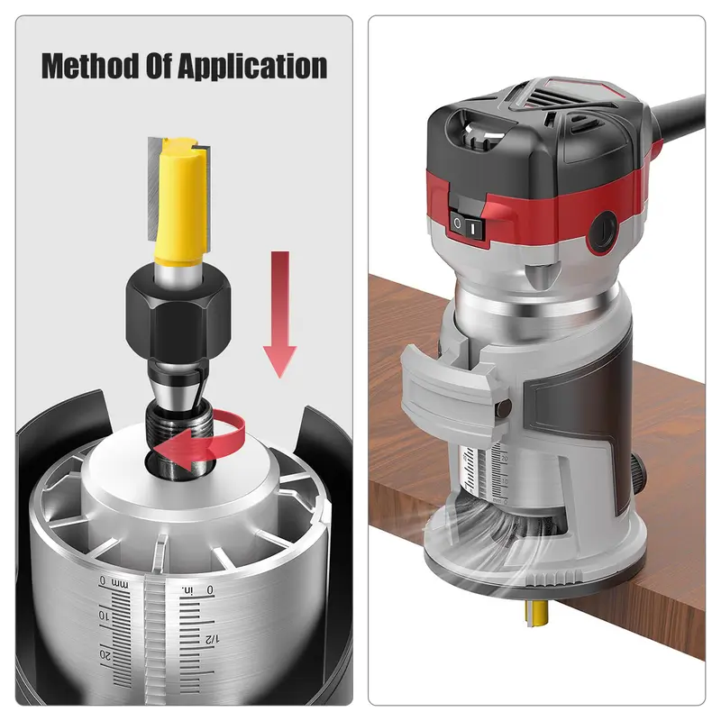 6mm 6.35mm 8mm Collet Chuck Engraving Trimming Machine With Nut Router Bit Adapter Electric Router Milling Cutter Accessories - Image 3