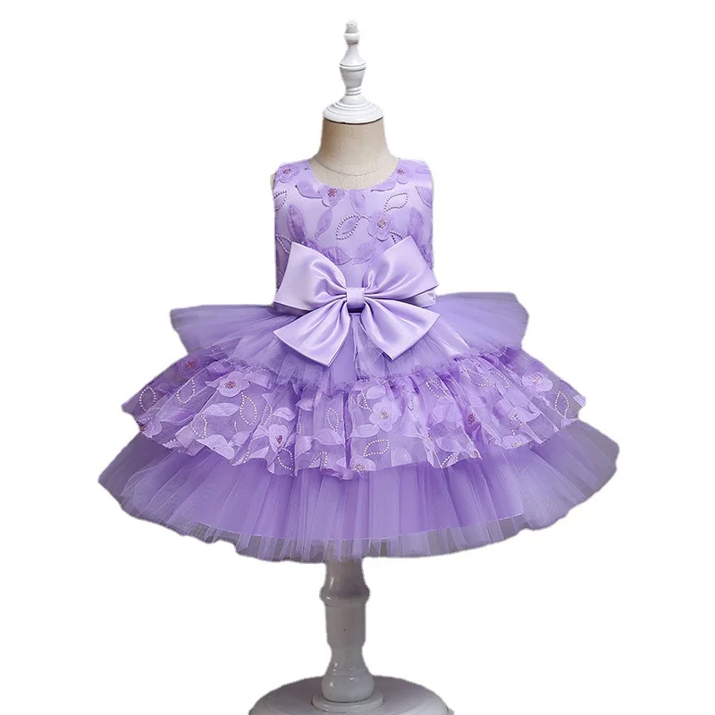 Children Dress Bridesmaid Bridesmaid Dress 2 Years Girl Bowknot Flower Girl Aliexpress