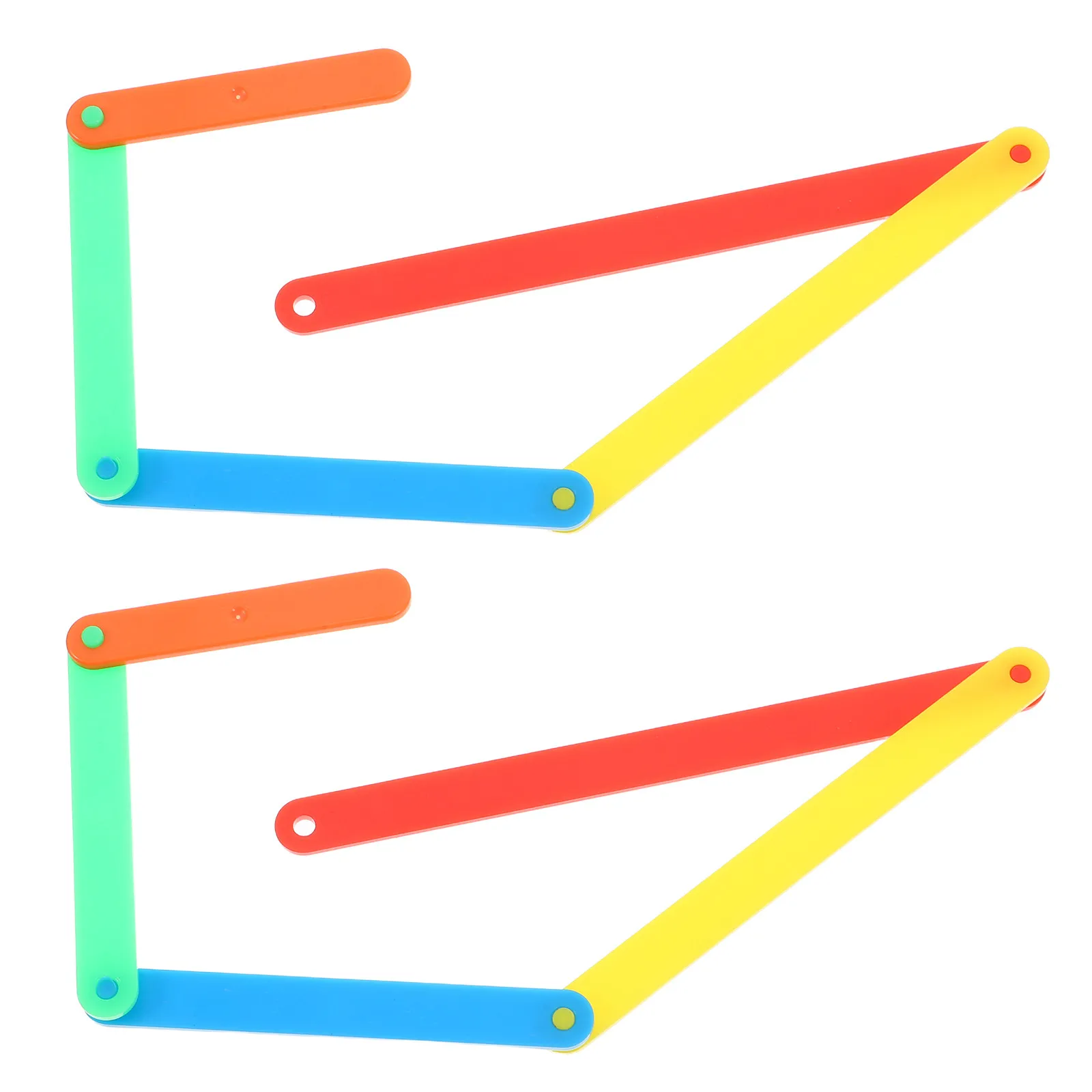 10Pcs 기하학적 모양 교육 도구 초등학생을위한 각도 인식 세트 수학 교구 교실 용품