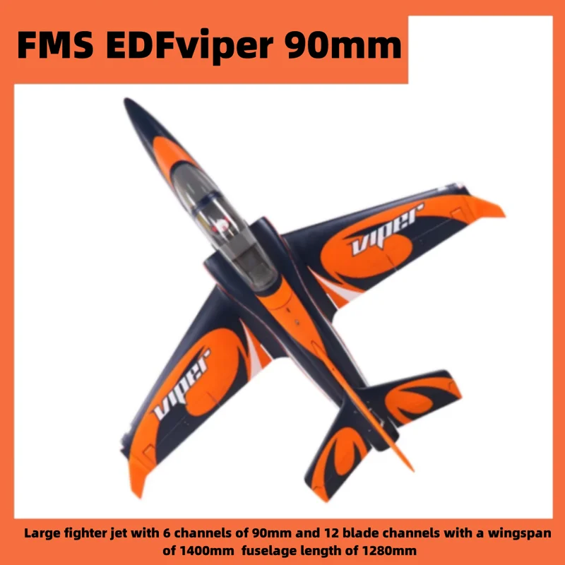 

FMS RC Airplane 90mm Super Viper PNP Ducted Fan EDF Jet 6ch With Flap Wingspan 1400mm Giant Model Hobby Plane Aircraft Avion EPO