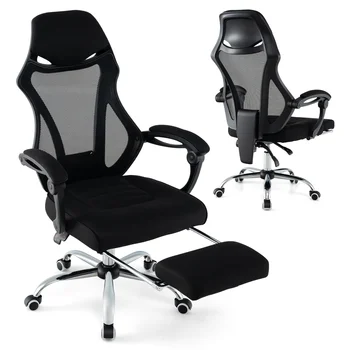 GOFLAME Ergonomic Mesh Office Chair Adjustable Executive Chair w/Footrest