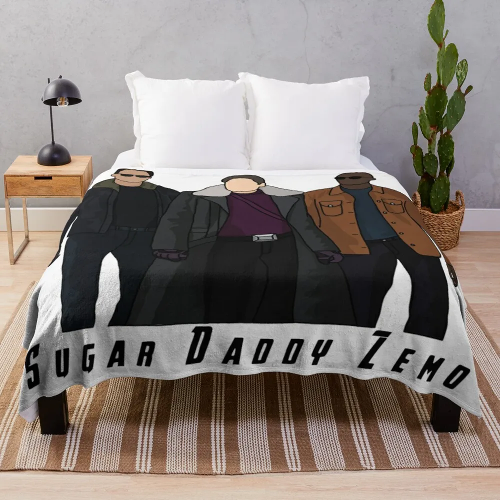 

Sugar Daddy Zemo Throw Blanket flannels throw blanket for sofa thin knitted plaid decorative throw blanket