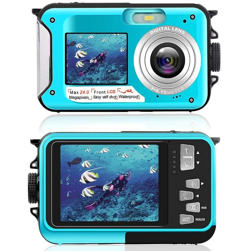Action Camera Ultra 1080PHD 60fps 24MP Waterproof Camera Shockproof Underwater Camera 2.7inch Recording Cameras Sport Camera 2
