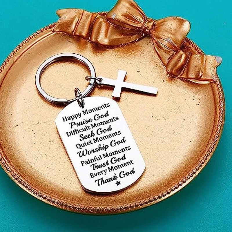 Portachiavi A Croce Per Calcio Con Versetto Filippesi 4:13: Regalo Cristiano Ispiratore Per Uomini, Donne E Adolescenti