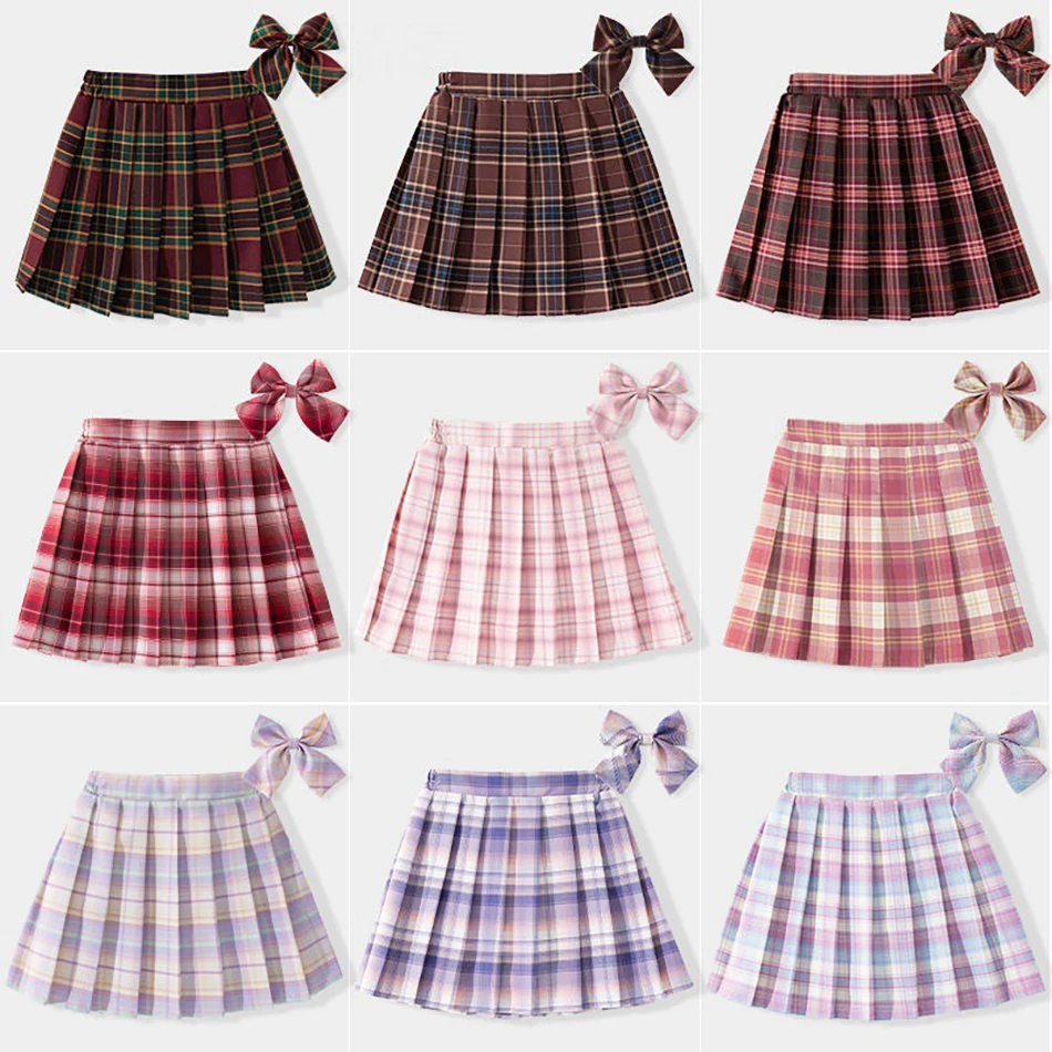2023 Summer Baby Toddler Children Clothing School Uniform Plaid Girls