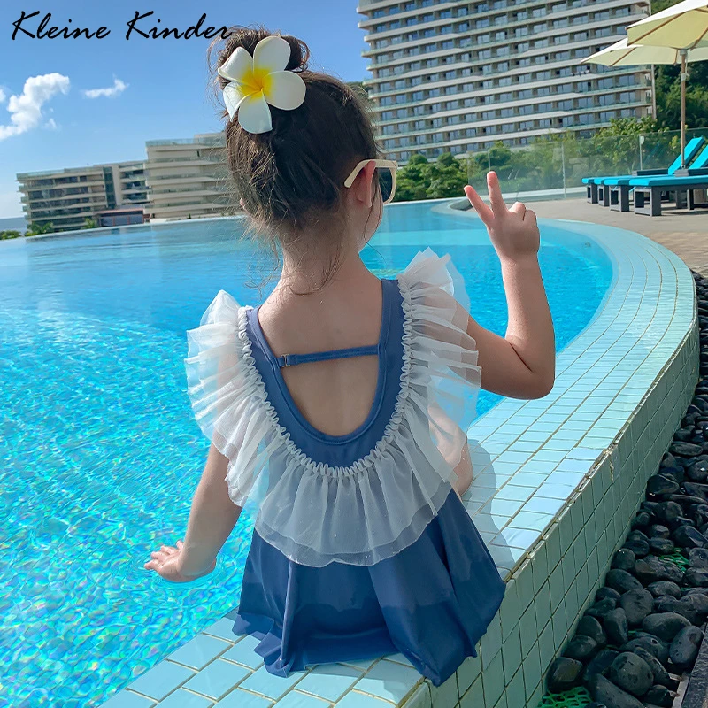 Traje de baño encaje para bebé, Vestido de playa sin espalda, traje de para niños, vestidos de baño para niñas ropa de natación| | - AliExpress