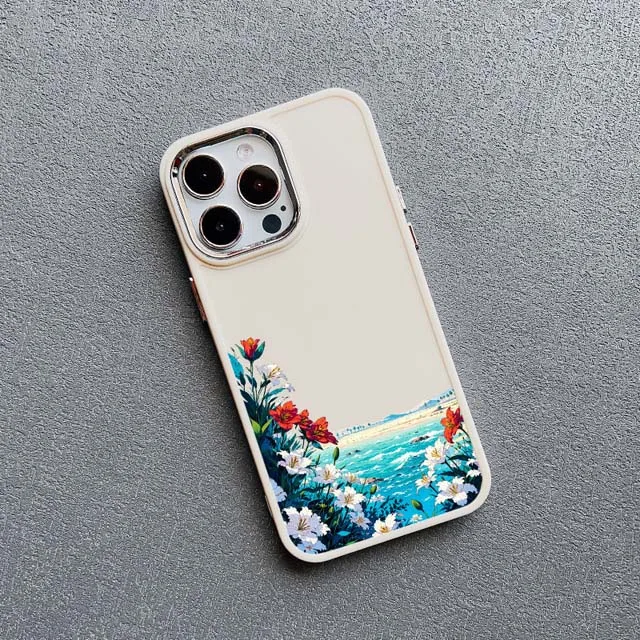 Sommerliche Gänseblümchen-Handyhülle für iPhone 16 11 12 13 14 15 Pro Max 15 14 8 7 Plus SE2 XS X XR Stoßfeste Silikon-Rückabdeckung – Detail 8