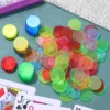 400 Pcs Plastic Coins Counting Child Bingo Accessories Counters for Chips Magnetic 3