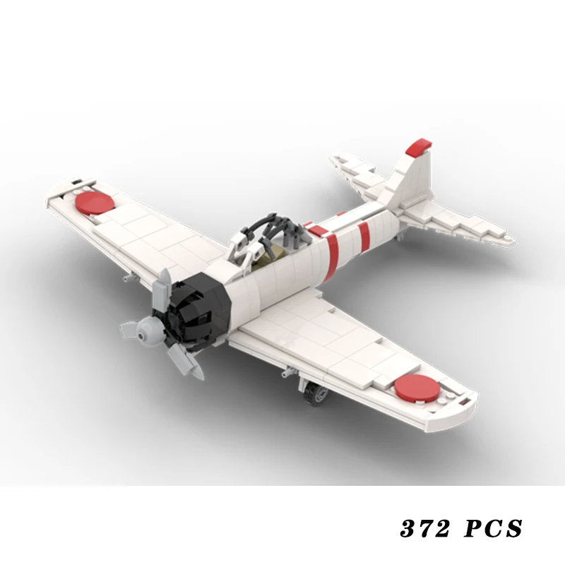 

Military Equipment A6M2 Zero Fighter Jet 1:35 Scale MOC Building Block Assemble Model Display Toys Child Christmas Gifts