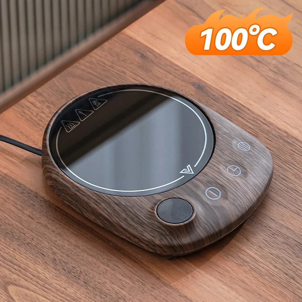 Electric Beverage Heating Plate 200W Smart Milk Tea Coffee Cup Mug Warmer for Desk 5 Temperatures with Timer Automatic Shut Off 3