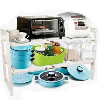 Organization and Storage, Under Sink Organizers and Storage for Kitchen, Expandable 2 Tier Cupboard Organizers and Storage 6