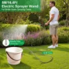 VAXMAY Battery Sprayer Wand 5M Electric Sprayer Telescopic Wand with Battery Indicator 16.4FT Hose Rechargeable Spray Wand 3