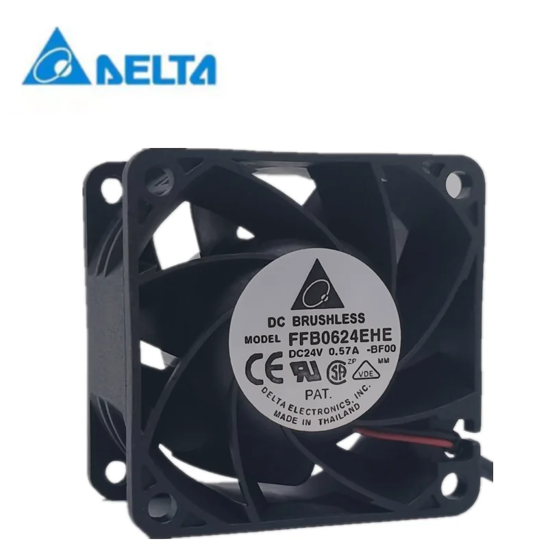 New delta FFB0624EHE 24V 0.57a 6038 6cm ball frequency converter industrial computer fan new and original delta delta afb0724vhd 24v 0 27a 7cm frequency converter double ball cooling fan