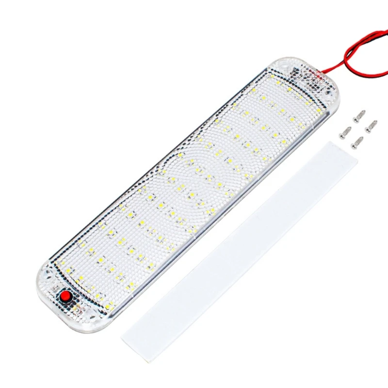 72Led Car Dome Roof Light Lampada Da Lettura Interna Cabina Cargo Led Light 12V-80V Xxff